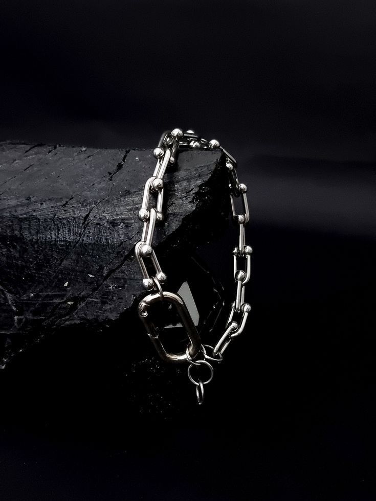 Urban Link Carabiner Chain Bracelet