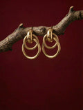 Golden Orbit Double Hoop Earrings