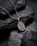 Oval Crystal Accent Pendant Necklace