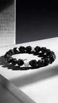 Obsidian Edge Beaded Bracelet
